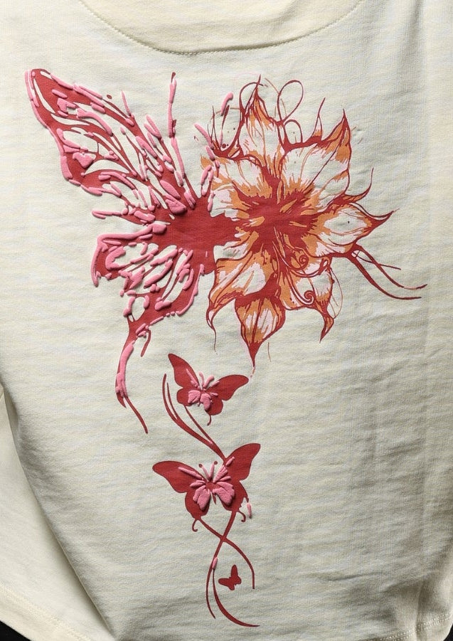 BUTTERFLY BLOOM CROP TOP